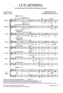 Песня lux aeterna