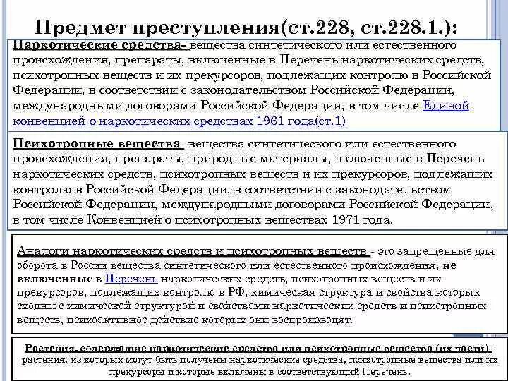 Предметы преступления предусмотренного ст 228 УК РФ. Статья 228.1 УК РФ состав преступления. 228 УК РФ состав преступления. Статья 228 состав преступления.