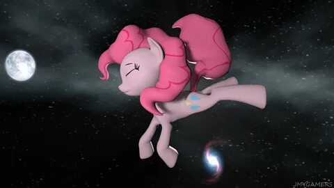 #1478133 - safe, artist:jmyartist, pinkie pie, pony, 3d, female, moon, solo...