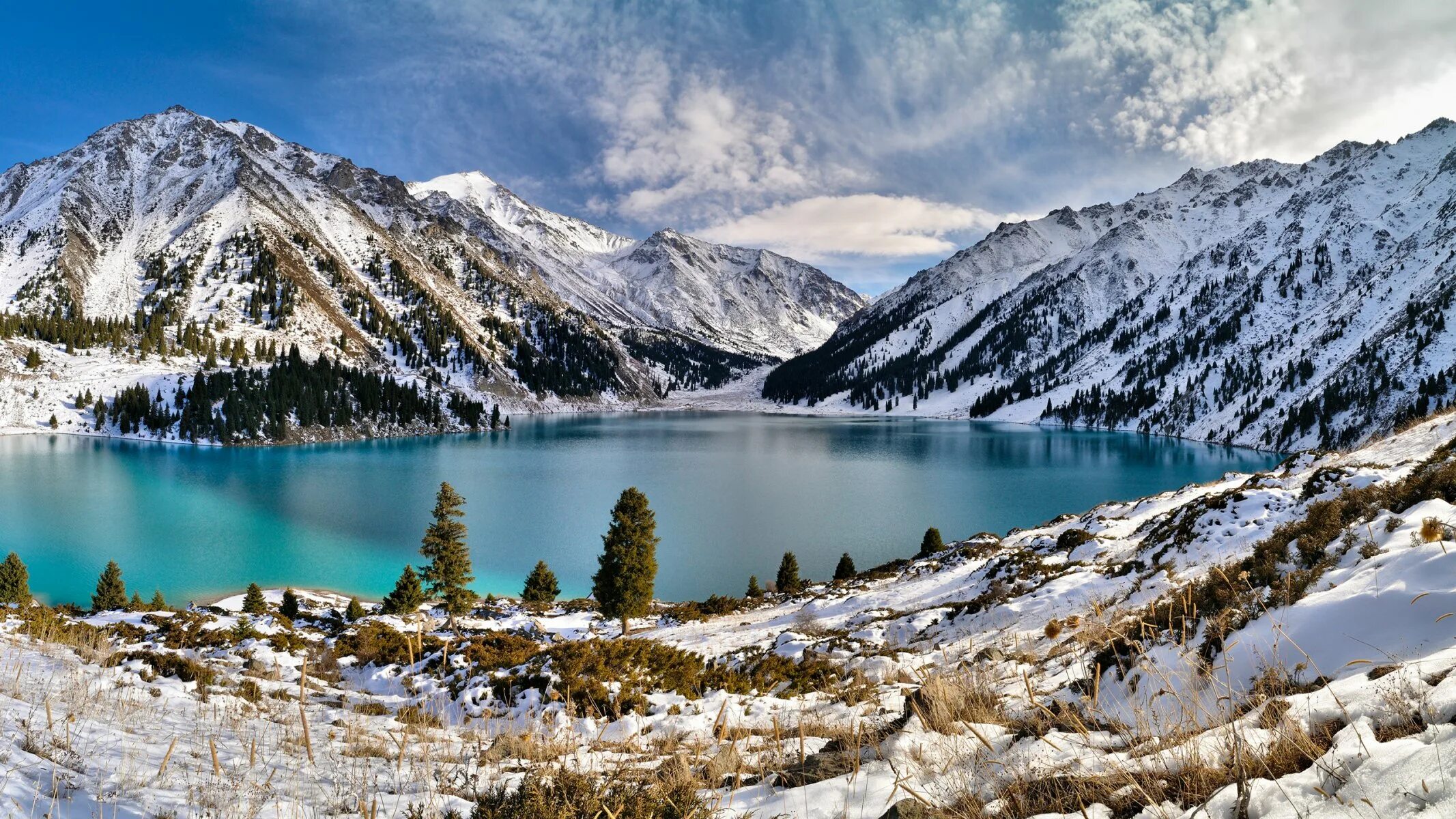 Каракольские озера. Озеро Рица Абхазия. Озеро Дарашколь. Озеро Мерцбахера Киргизия.