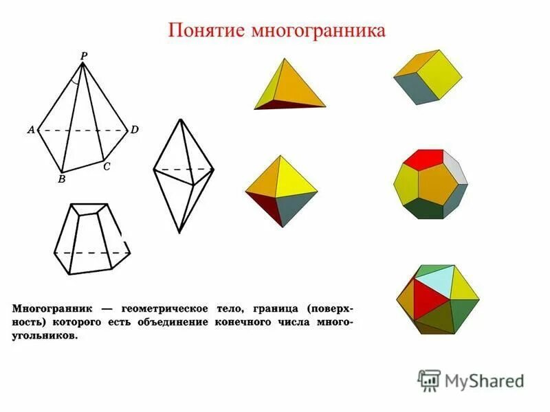 Вычисление элементов многогранников