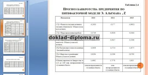 Анализ диплома пример