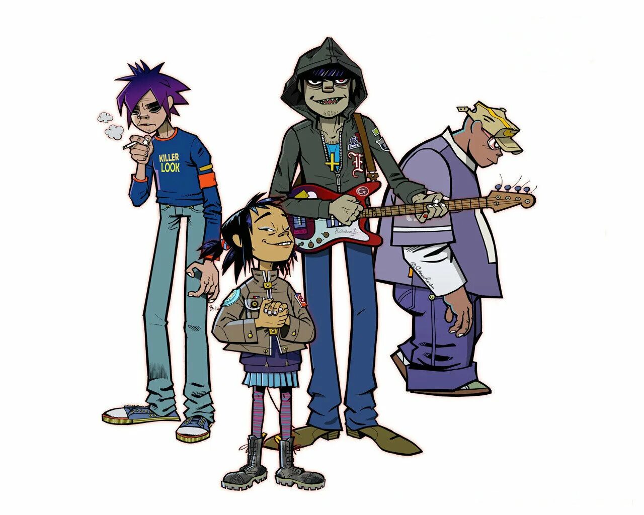 Гарилос. Группа Gorillaz персонажи. Гориллаз 2001. Гориллаз 2000. Группа гориллаз 2d.