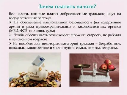 Почему налоги надо платить обоснуйте