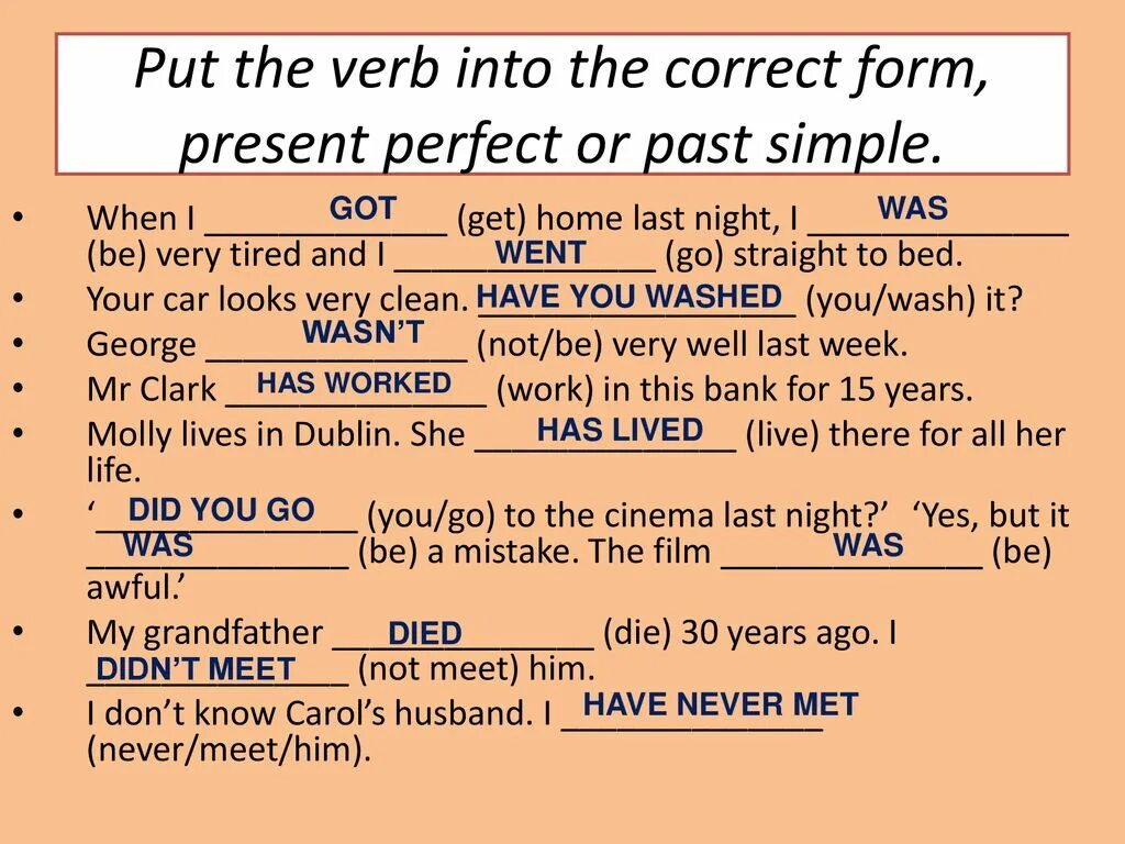 Form the sentences last he. Глагол be в present perfect Continuous. Present perfect past simple. Паст Перфект в английском языке. After past perfect.