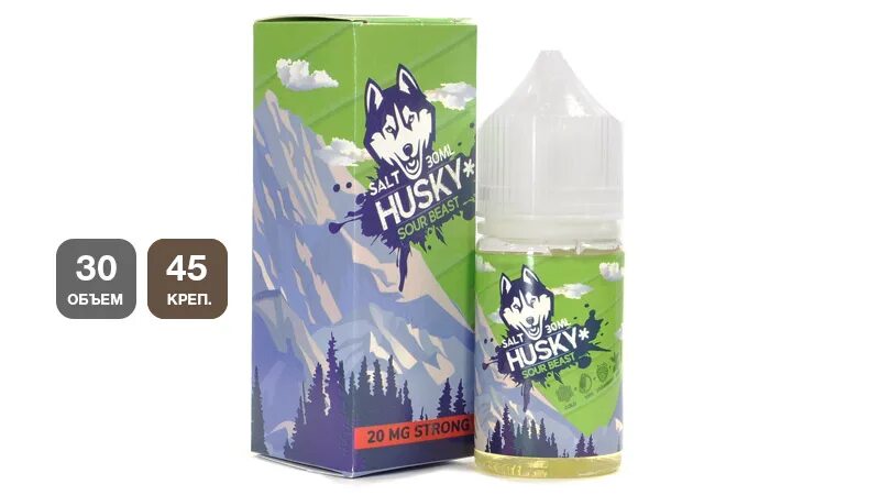 Жидкость хаски Sour Beast. Жижа хаски 50 мг. Жижа хаски 100мл. Жидкость для ЭС Husky Salt 30мл hard - Sour Beast.