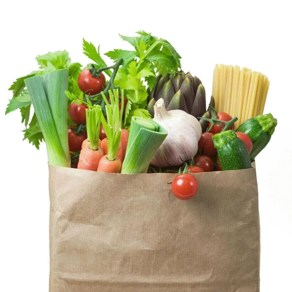 Продукты на 20 процентов. Овощи в пакете. Пакет с продуктами. Бумажный пакет с овощами. Овощи в крафтовом пакете.