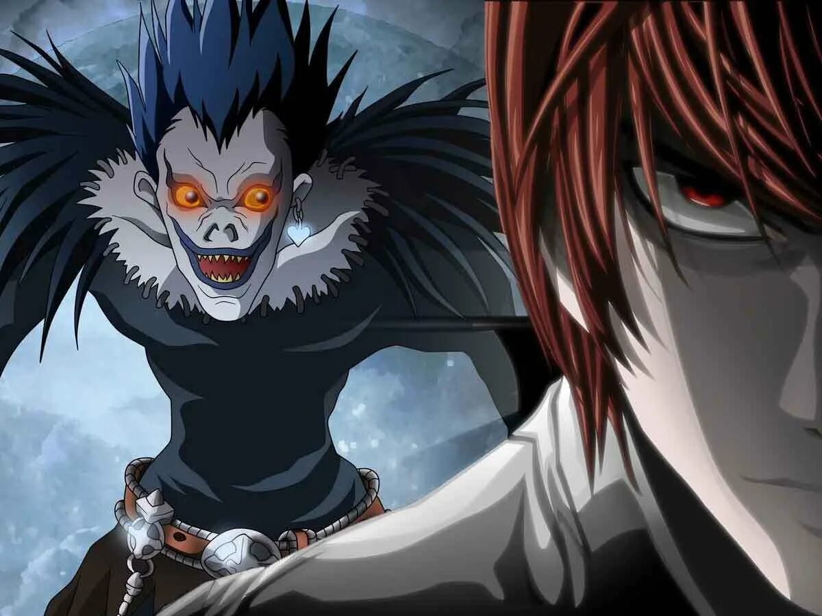 Ягами лайт бог. Death Note рюк.