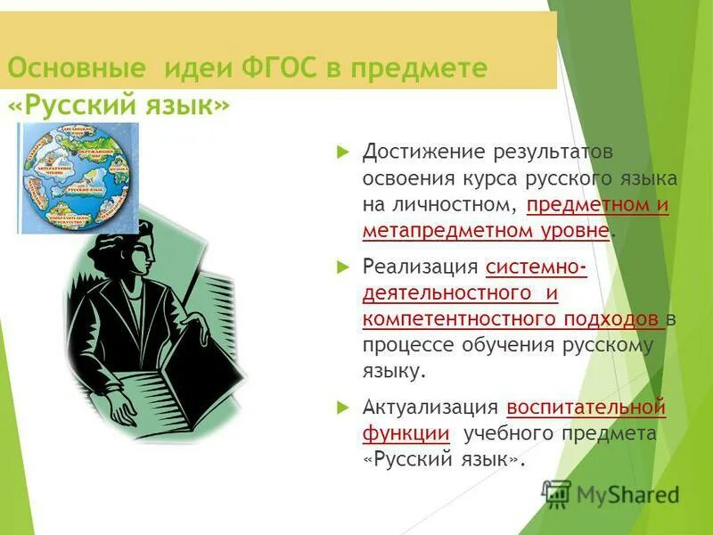 Основные идеи фгос. «знаниевое»образование и компетентностное»образование. Изучение русского в школе. Изучение русского языка для мигрантов. Обучение русскому языку в национальной школе.
