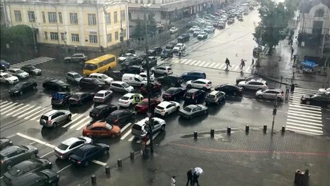 Затор на перекрестке