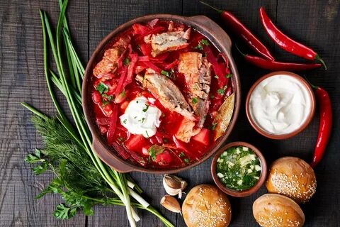 Меню блюда русской кухни