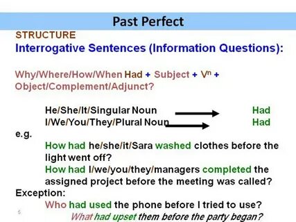 Complete the interrogative