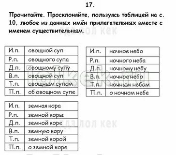 Склонение слова овощами