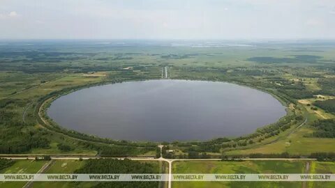 Диаметр круглого озера