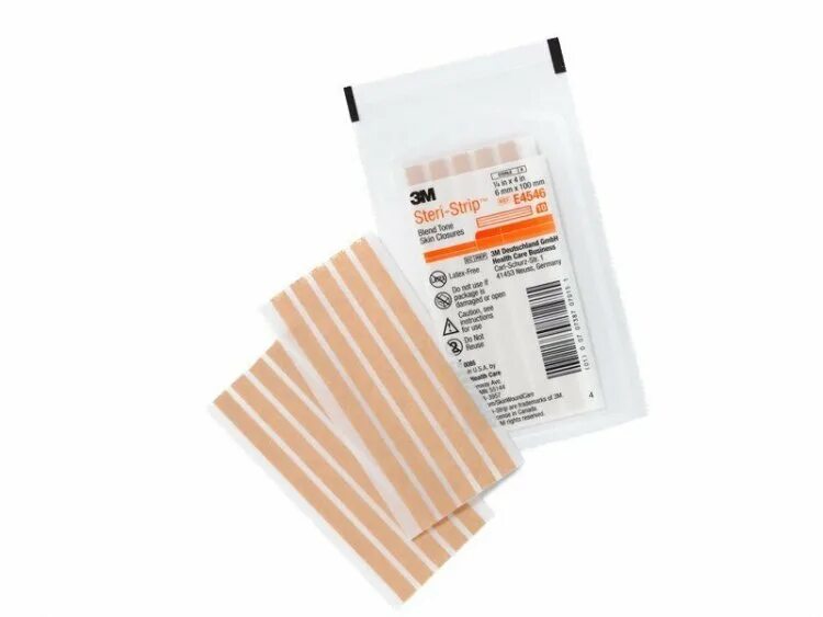 Стягивающий пластырь для раны. Зм steri-strip c усиливающими волокнами r 1546 6*100мм (50 конв. по 10 полосок). омнистрип пластырь для сведения краев. стери стрипс пластырь. пластырь омнистрип послеоперационный.