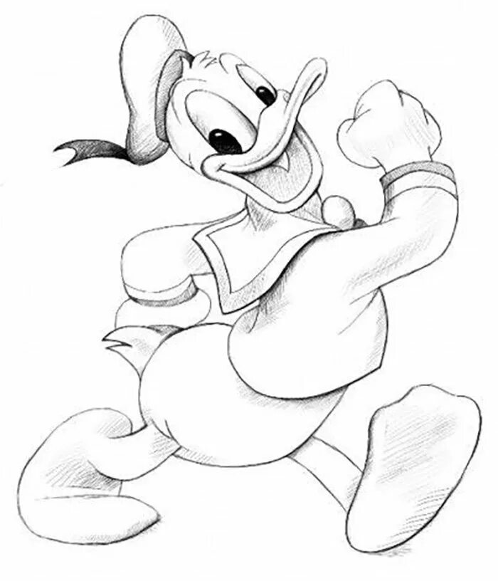 рисунки дисней дональд дак. рисунки из мультиков дисней. персонажи диснея нарисовать. пошаговые рисунки карандашом. скетчи персонажей дисней.