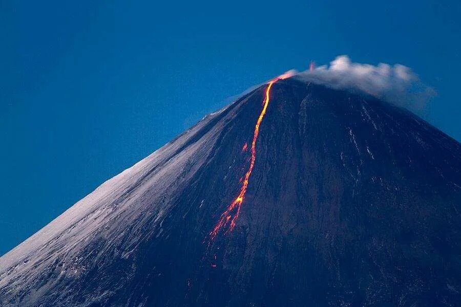 Самый высокий действующий вулкан. Камчатка вулкан Ключевская сопка. Извержение вулкана Ключевская сопка. Ключевская сопка извержение. Камчатка Ключевская сопка извержение.