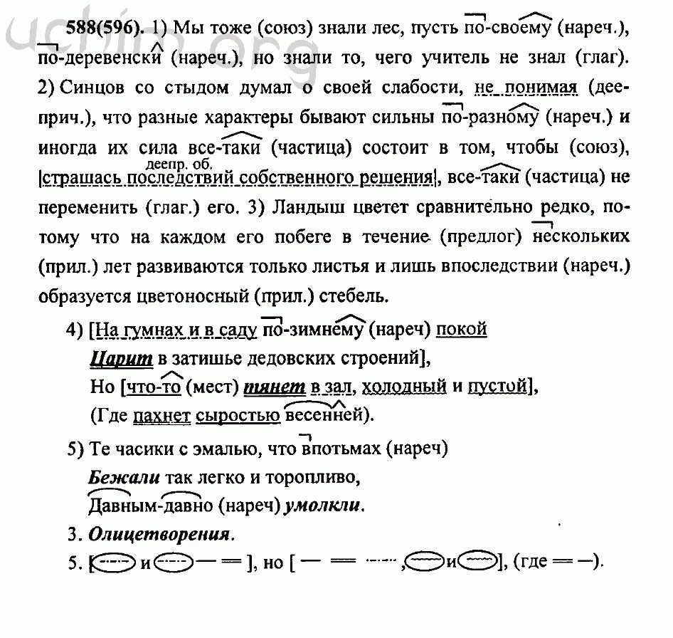 Русский язык 6 класс учебник номер 588. Русский 7 класс Разумовская номер 588.