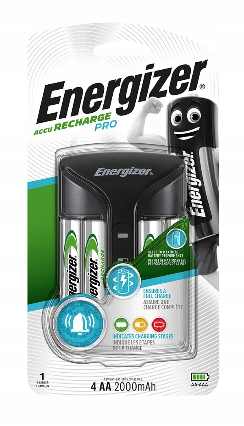 AA аккумулятор + зарядное устройство Energizer Maxi, 4 шт. 2000мaч. Аккумулятор ni-MH 2000 ма·ч Energizer Accu Recharge Power Plus AA. AA аккумулятор + зарядное устройство Energizer Pro,. Energizer Pro Charger + 4 АA 2000 Mah. Зарядное устройство energizer