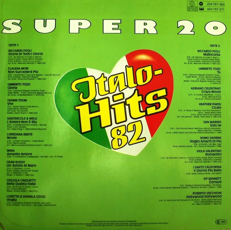 Italo super Hits. Italo Hits 82. Лучшие итальянские песни 1982 СССР. Super 20. Итальянская музыка хиты