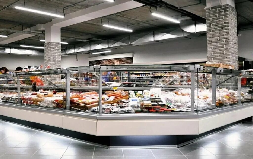 монтаж ритейл. John lewis 1279. полки nonfood. лента торговый зал. Department store supermarket разница.