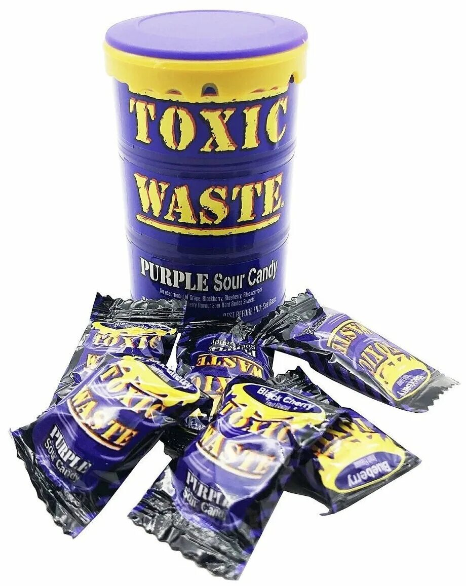 Токсик конфеты. Кислые конфеты Toxic waste. Конфеты Toxic waste Purple Sour Candy (фиолетовая) 42гр. Токсичные конфеты Toxic waste. Леденцы Toxic waste Purple 42гр.