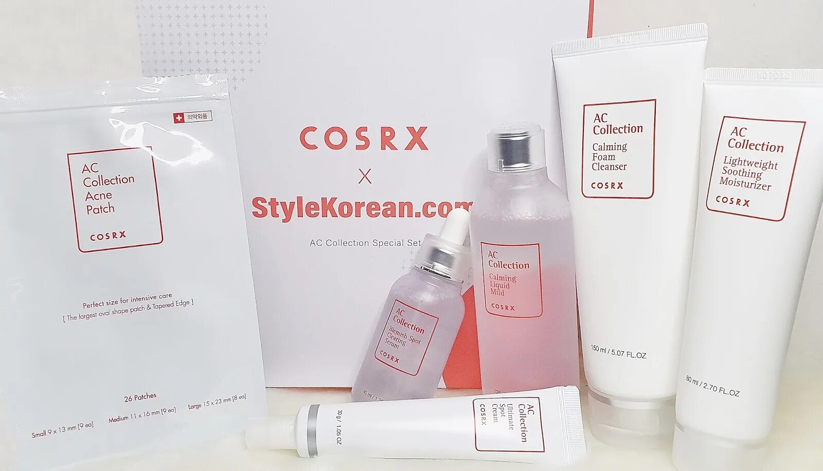 COSRX набор из миниатюр для проблемной кожи - AC collection Trial Kit Intensive. COSRX дорожный набор для комбинированной кожи AC collection Trial Kit_mild. COSRX - AC collection Calming Foam 150ml. COSRX набор уходовой косметики COSRX AC collection Trial Kit_Intensive [20 ml, 30 ml, 5 g, 20 ml]. Cosrx ac collection