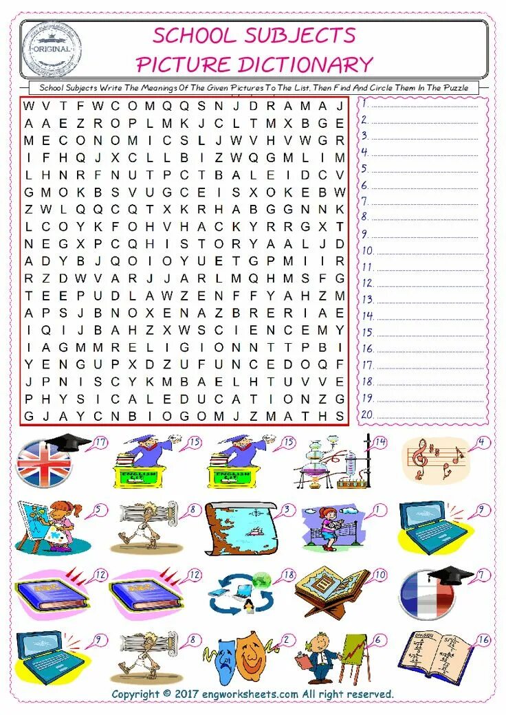 Задания по английскому School subjects. School subjects Wordsearch for Kids. School subjects игры. Кроссворд на английском School subjects.