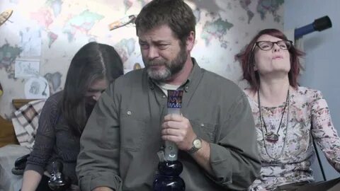 invited his stoner buds Alison Brie (Annie, Community) and Megan Mullally (...