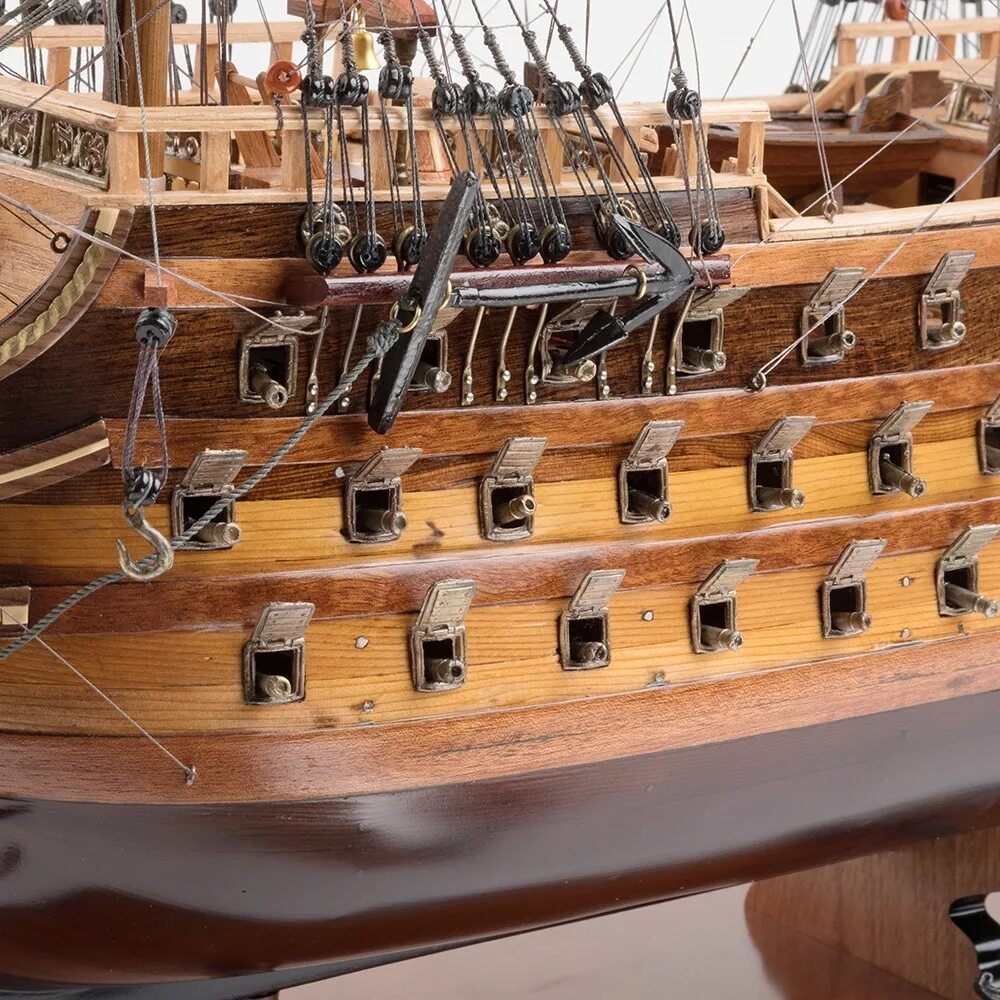 Модель корабля Роял Луи. Модели парусных кораблей. Деревянные модели кораблей. Моделирование кораблей. Купить собранную модель