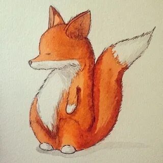 Милые рисунки лисят