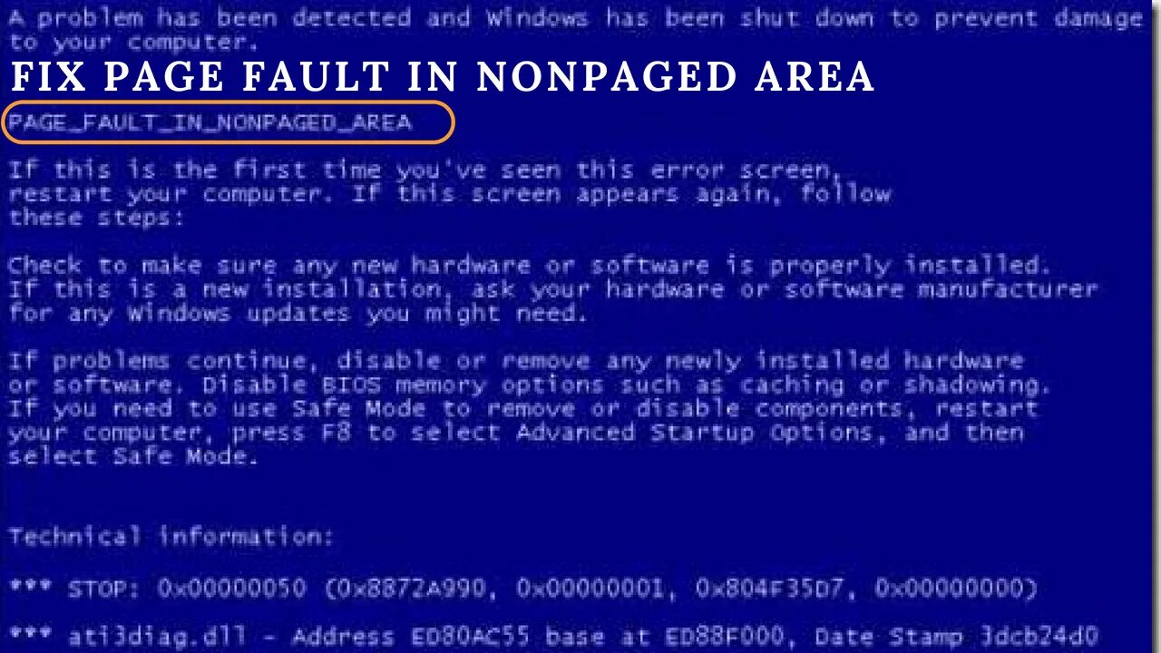 Синий экран Page_Fault_in_NONPAGED_area. Синий экран смерти Windows 10. Синий экран Page Fault in NONPAGED area Windows 10. Синий экран смерти Windows 7 Page Fault.