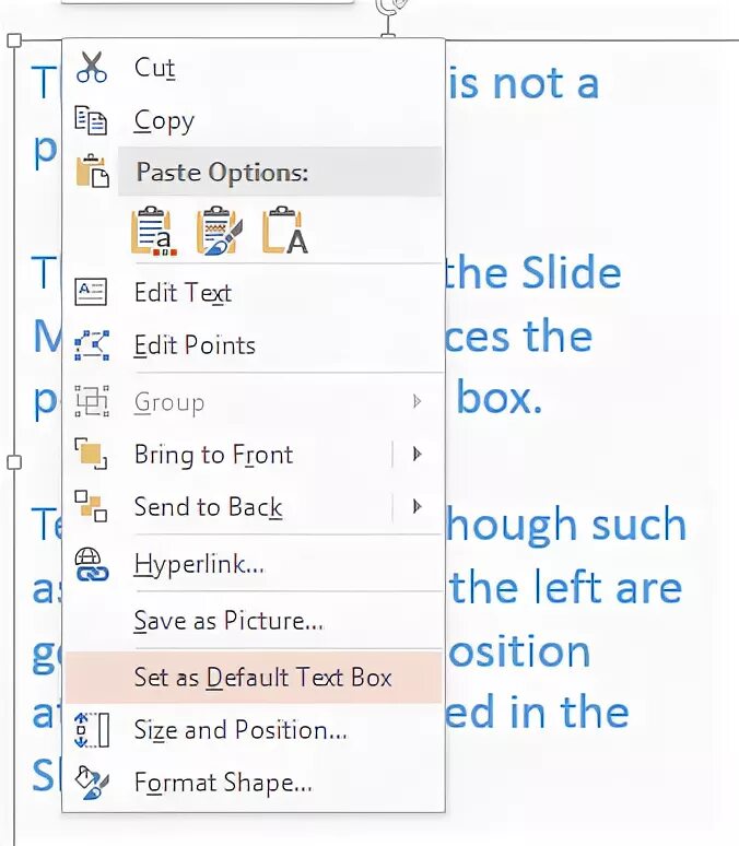 Set as default. Set as default