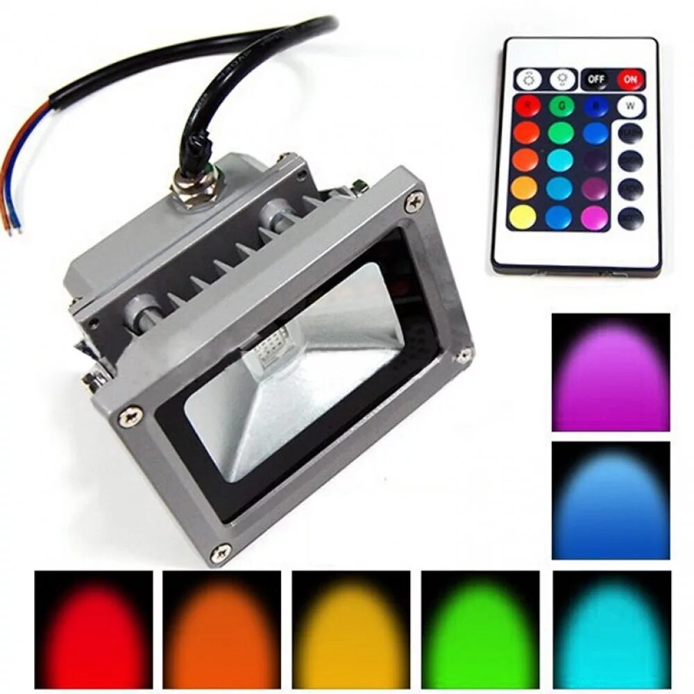 Управление светодиодным прожектором. Led Flood Light RGB 10w. Прожектор светодиодный 20вт, RGB С пультом, ip65, космос (k_pr5_led_20rgb). RGB 100 Watt прожектор. Прожектор RGB 10w с пультом.