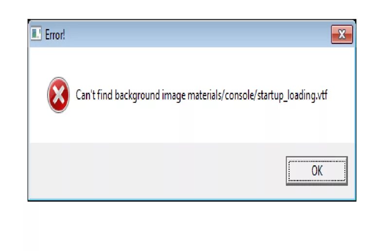 Startup loading. Can't find background image materials/Console/Startup_loading.VTF. Картинка materials/Console/Startup_loading.VTF. Startup_loading.VTF. Can't find background image materials/Console/Startup_loading.VTF что делать.