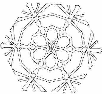 Шестигранная снежинка
