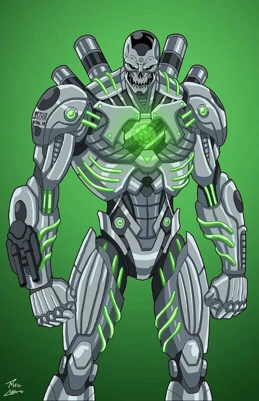 Робот злодей. Металло ДС. Комикс metallo DC. Металло DC Comics Art. Джон КОРБЕН DC.