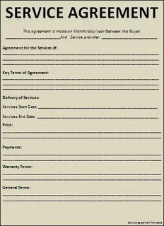 Service agreement
