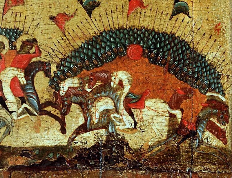 Битва новгородцев с суздальцами. Андрей боголюбский владимирская икона. Минин и пожарский 1612. Иконы исторических событий. Икона казанской божьей матери минин и пожарский.