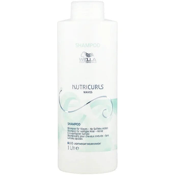 Wella NUTRICURLS Waves Shampoo - безсульфатный шампунь для вьющихся волос 1000 мл. Wella NUTRICURLS Waves Shampoo - безсульфатный шампунь для вьющихся волос 250 мл. Wella professionals мицеллярный шампунь для кудрявых волос NUTRICURLS Curls 1000. Wella NUTRICURLS Waves спрей. Pro for wave маска