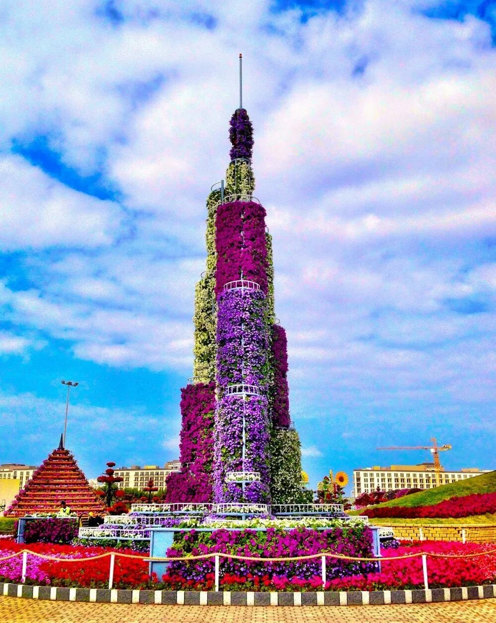 Чудо парк Дубай. Гарден парк Дубай. Dubai Miracle Garden Дубай. Миракл Гарден Бурдж Халифа.