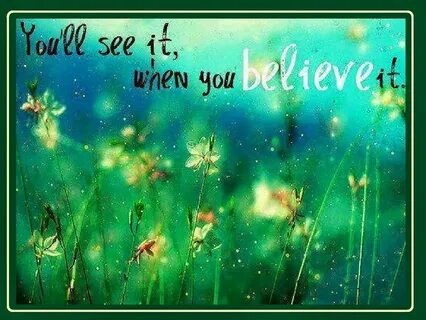 I believe see