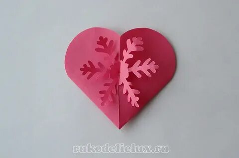 Снежинка сердцем