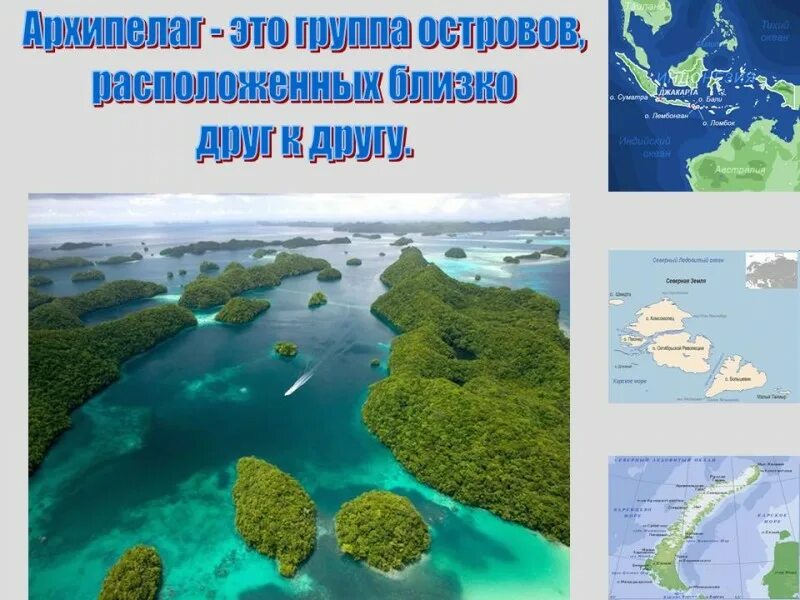 Типы архипелагов
