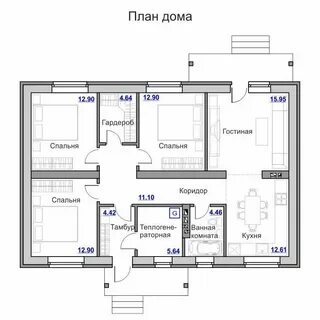 Проект одноэтажного дома пермь
