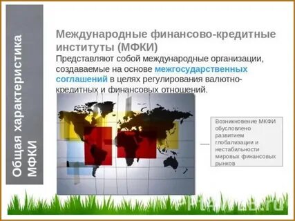 Организация деятельности финансовых и кредитных институтов
