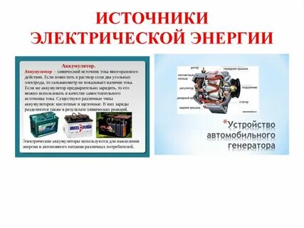 Электрическая мощность источника и потребителя