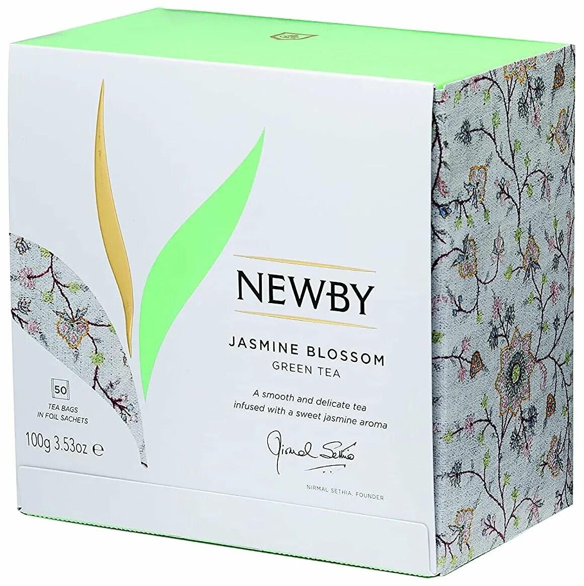 Жасминовый чай купить. Чай Newby Jasmine Blossom. Чай зеленый Newby Classic Jasmine Blossom. Чай зеленый Newby Jasmine Blossom в пакетиках. 50x2г чай Ньюби цветок жасмина.