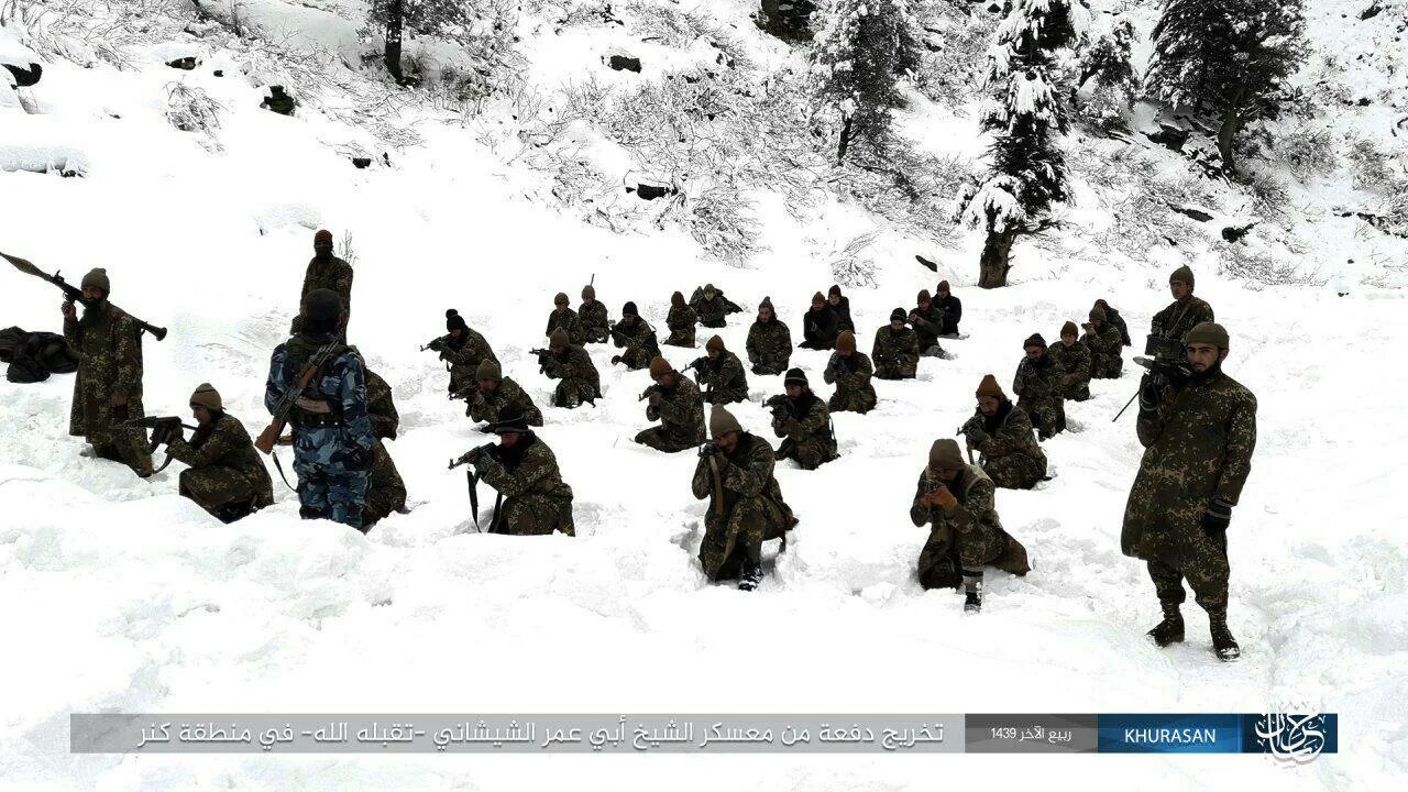 Вилаят Хорасан Афганистан. Лагерь чеченских боевиков зимой. Лагеря смертников Афганистан.