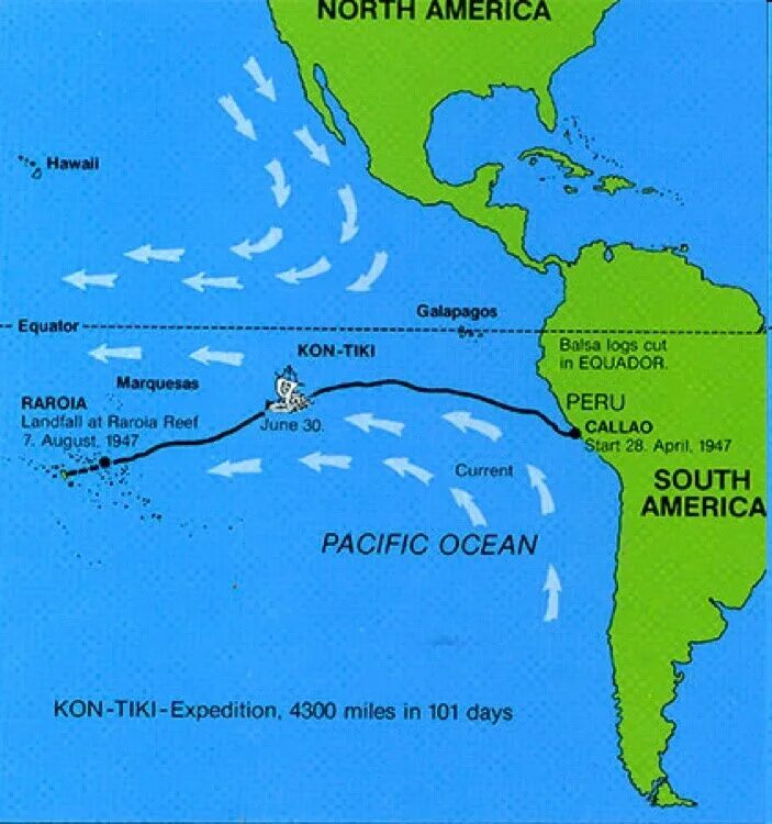 Путешествие тура хейердала на кон. Тур Хейердал кон Тики маршрут. Путь тура Хейердала на карте кон Тики. Тур Хейердал путешествие на кон-Тики маршрут на контурной карте. Тур Хейердал путь на карте.